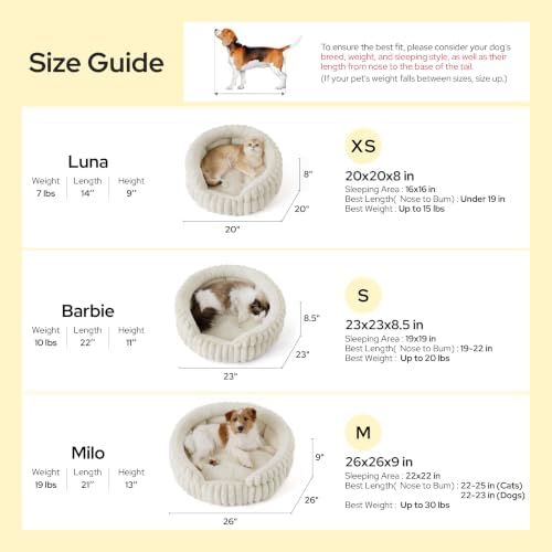 Bedsure ComfyFleece® Washable Cute Cat Bed, Soft Round Kitten Bed - Image 5