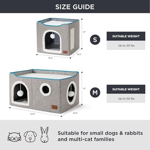 Bedsure Extra Wide Cat House Bed - Image 6