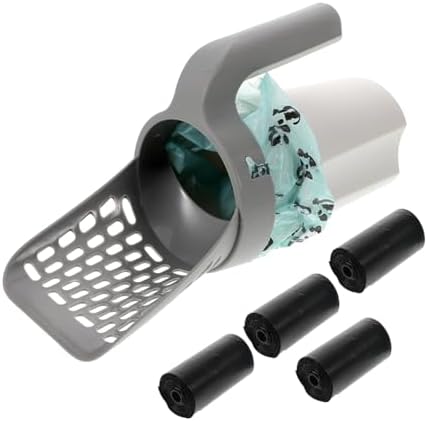 LIOOBO Cat Waste Container Small Litter Scoop Cat Poop Shoveling Metal Cat by LIOOBO