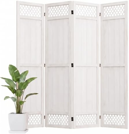 Wood Room Divider Privacy Screen by Shinkael