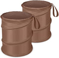 Car Trash Can, 2 Packs Mini Car Garbage Can, Collapsible Trash Bin by Kincown