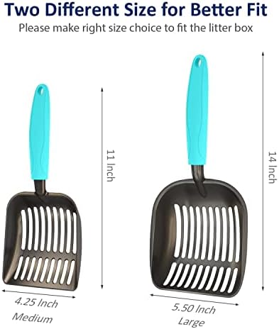 WePet Cat Litter Scoop, Non-Stick Plated Aluminum Alloy Sifter, Kitty Durable - Image 4