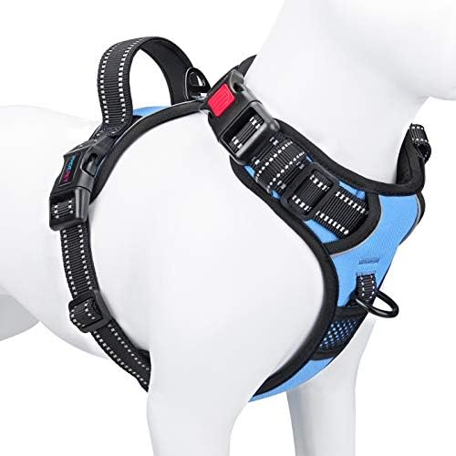 PHOEPET No Pull Dog Harness Reflective Adjustable Vest by PHOEPET