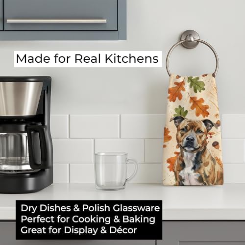 Caroline's Treasures Staffordshire Bull Terrier Dogs Kitchen Towel 15x25 - Image 3