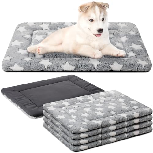 VitalCozy 4 Pcs Dog Crate Pads Soft Warm by VitalCozy