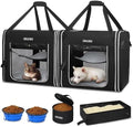 Petskd Portable Double Cat Carrier by Petskd