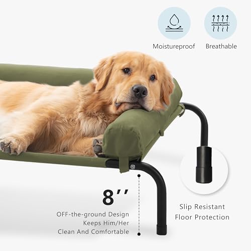 Cooling Elevated Dog Bed, Outdoor Raised Dog Beds, Medium Dogs Cot - Image 2