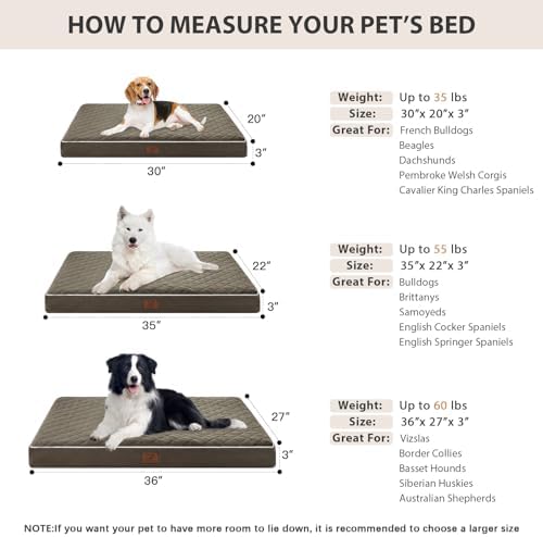 WNPETHOME Orthopedic Waterproof Dog Bed Medium - Image 5