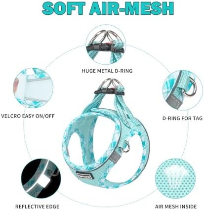 Mercano Soft Mesh Dog Harness and Leash Set, Step-in Reflective Breathable - Image 3
