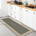 Bath mat Rubber Bathroom Mat-Quick Dry Absorbent Rug Non-Slip Thin Bathroom Rug by YCTMALL