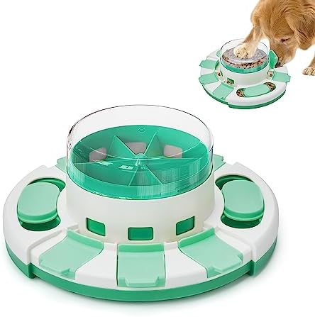 Potaroma Dog Puzzle Toy 2 Levels, Slow Feeder, Pup Food Treat Feeding Dispenser by Potaroma