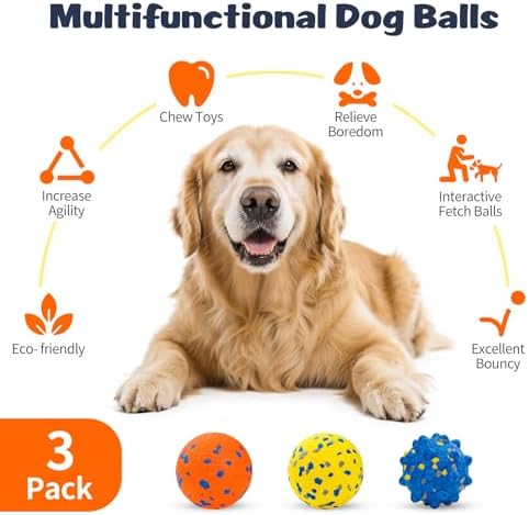 HIPPIH Dog Balls Tennis Balls, Dog Chew Toys - Image 2