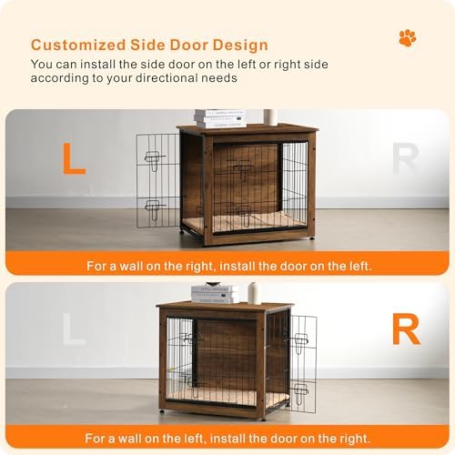 DWANTON 27" Dog Crate Furniture, Dog Kennel Indoor, - Image 4