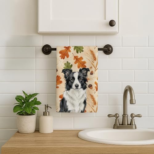 Caroline's Treasures Border Collie Dogs Kitchen Towel 15x25 in - Image 2