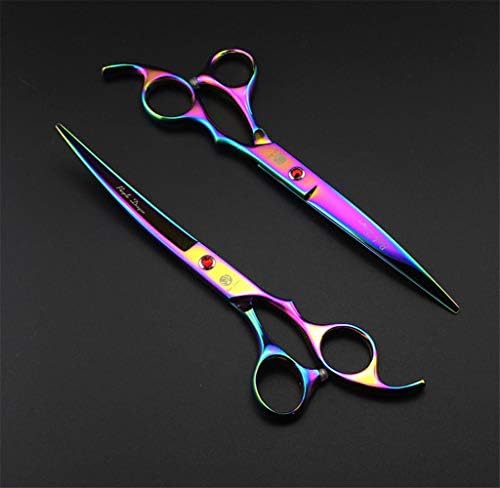 Purple Dragon 7" Dog Grooming Scissors Set - Image 4