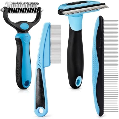 Patelai 4 Pcs Dog Dematting Comb by Patelai