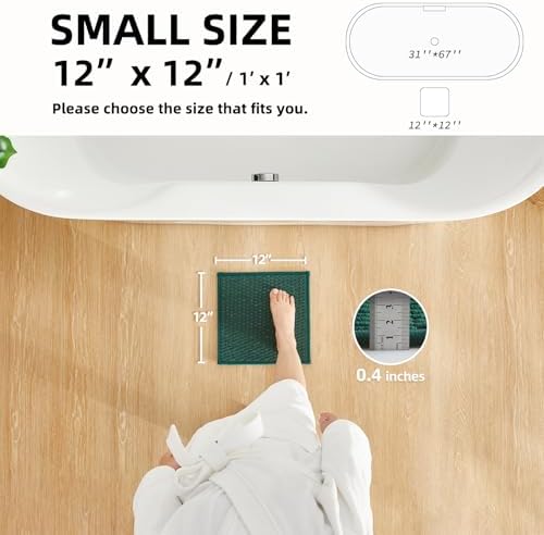 TYUU Small Bathroom Rugs Non Slip Washable Bath Rugs Super Absorbent Bathroom - Image 2
