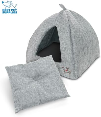 Best Pet Supplies Cat Bed for Indoor Cat, Domed Tent House - Image 3
