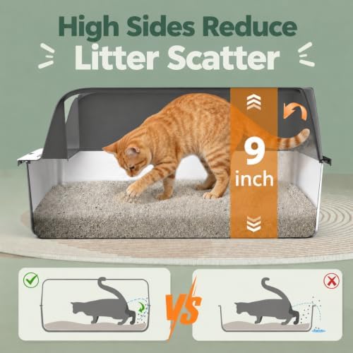 FURTIME Stainless Steel Litter Box - Image 3