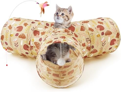 Tempcore Cat Tunnel, 3-Way Collapsible Toy by Tempcore