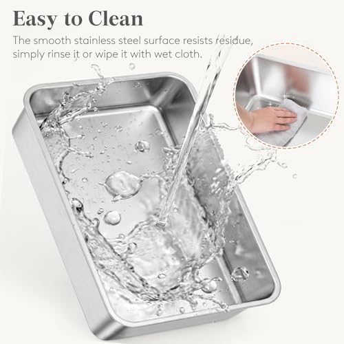 Lifewit Stainless Steel Cat Litter Box - Image 5