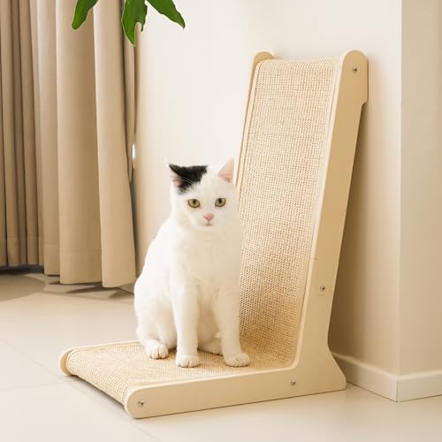 PETKARAY 105° Sisal Cat Scratcher, Sisal Scratch Pad by PETKARAY
