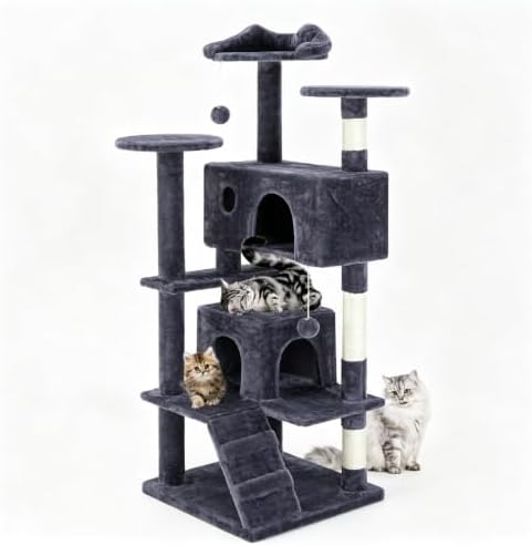 DUMOS 54 Inch Cat Tree Tower by DumosLifestyle