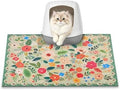 Cat Litter Mat, Upgrade Non-Slip Kitty Litter mat, Traps 100% Litter, Soft on by YOSEPATI