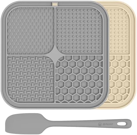 ChefAide 2 Pack Lick Mat for Dogs, Cats & Puppies by ChefAide