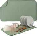 S&T INC. Dish Drying Mat, Sage Green by STINC