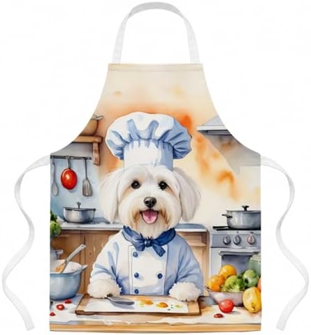 Caroline's Treasures Coton de Tulear The Chef Apron Cooking Kitchen Server by CarolinesTreasures
