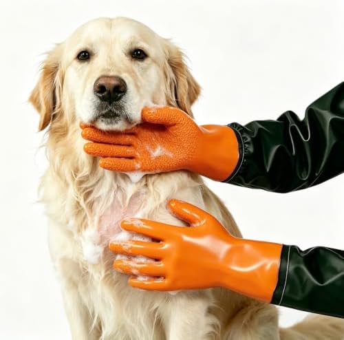 Pet Grooming Gloves for Washing Dogs & Cats, Pet Dog Cat Bathing Gloves - Image 6