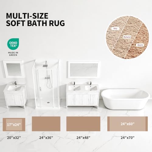 ILANGO Bathroom Rugs 32" × 20", Extra Soft Absorbent Microfiber Bath Rugs - Image 4
