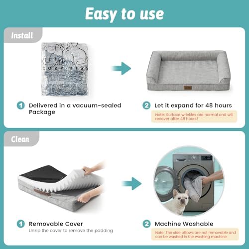 COZY KISS Cooling Dog Bed for Extra Large Dogs - Image 6
