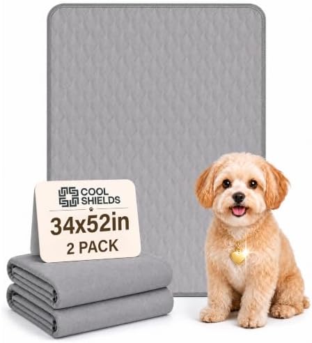 CoolShields Washable Pee Pads for Dogs, 2 Pack by CooShields
