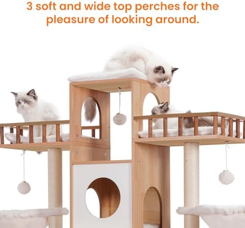 Heybly Cat Tree with Litter Box Enclosure - Image 6