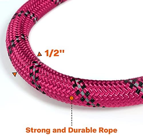 Taglory Rope Dog Leash for Medium Large Dogs, 4 FT Padded Handle - Image 3
