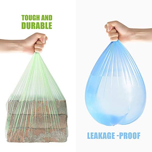 Teivio Small Colorful Clear Trash Bags 2.6 Gallon 330 Count Unscented - Image 4