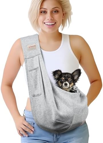 Pet Dog Sling Carrier for 3-10 lbs pet, Dog Purse Pouch, Dog Satchel, by ArtisomeOfficial