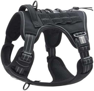 AUROTH Dog Harness for Large Dogs, No Pull Tactical Dog Vest Heavy Duty by AurothPets