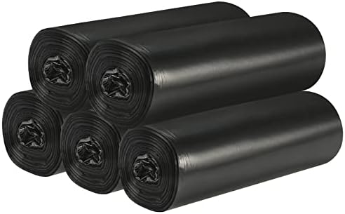 5 Rolls Small Trash Garbage Bags, 4 Gallon 200 Counts by Yourlifelittleassistant