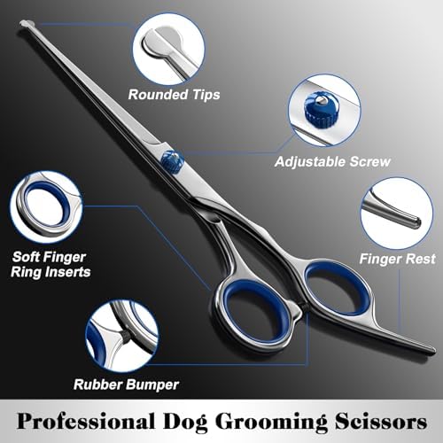 Professional 4 in 1 Dog & Cat Grooming Scissors Kit - Image 3