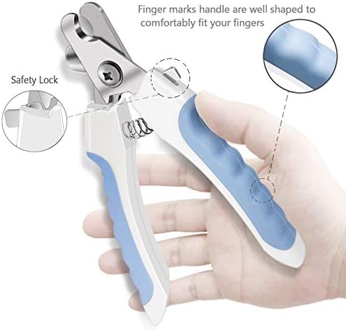 Pet Nail Clippers and Trimmers Set Safety Guard to Avoid Over Cutting Razor - Image 4