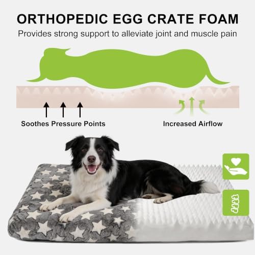 Orthopedic Dog Bed for Large Dogs, Washable Dog Mat - Image 2