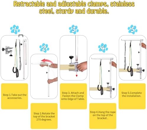 PKNYBZN 47'' Foldable Dog Grooming Table - Image 4