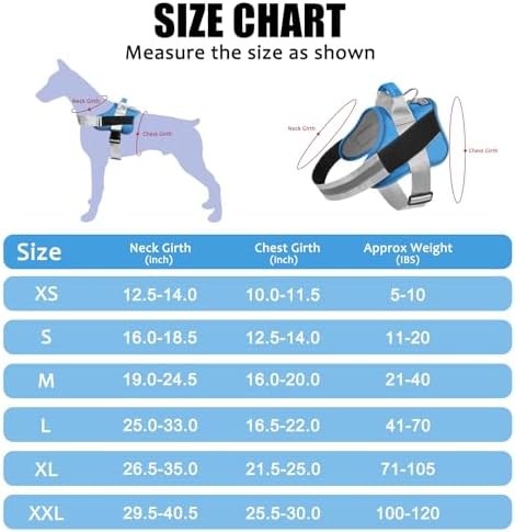 Bolux Dog Harness, No-Pull Reflective Dog Vest, Breathable Adjustable Pet - Image 3