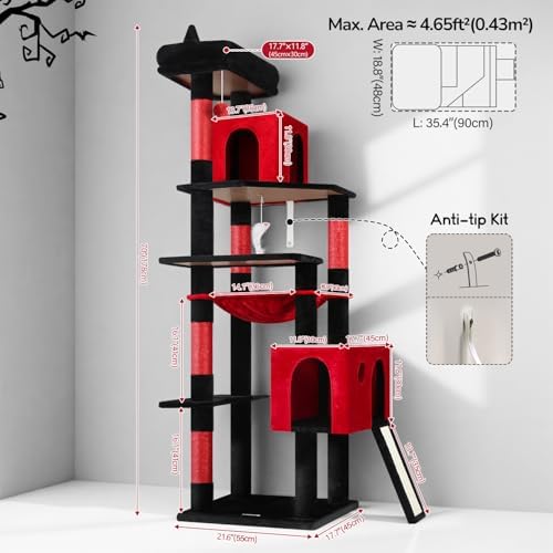 Globlazer F70 Pro Heavy Duty Cat Tree Tower - Image 6