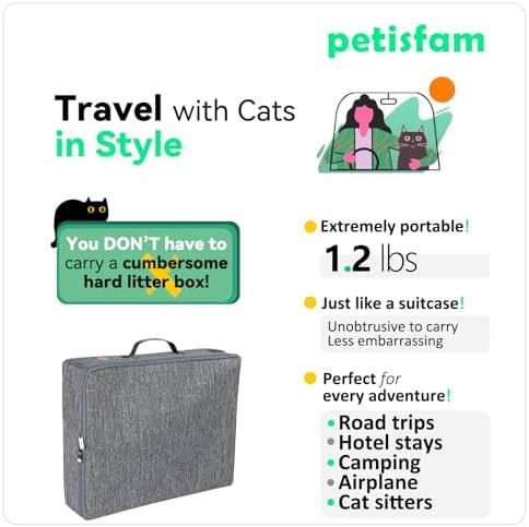 Portable Cat Travel Litter Box. Easy Use in the Car. No Leakage, Smell and - Image 3