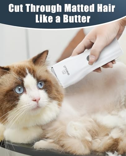 oneisall Pet Clippers for Cat Matted Hair, Quiet Pet Shaver for Cats - Image 3
