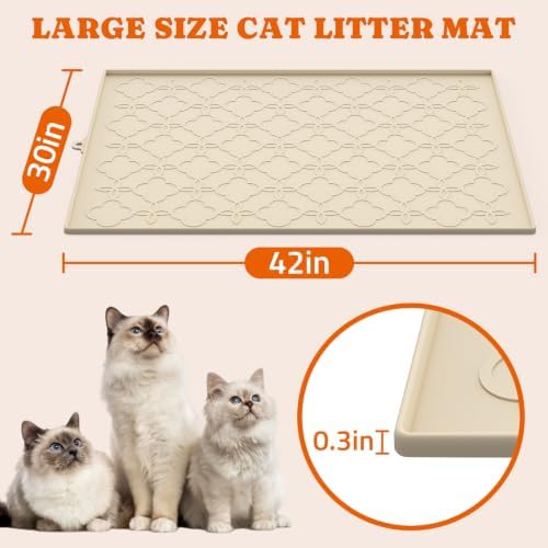 Pawtners Cat Litter Mat Extra Large 42" X 30", 2 Pack - Image 4